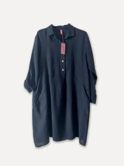 1351 Maria Shirt-Dress, Navy