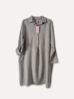 1351 Maria Shirt-Dress,Taupe