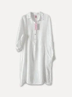 1351 Maria Shirt-Dress,White