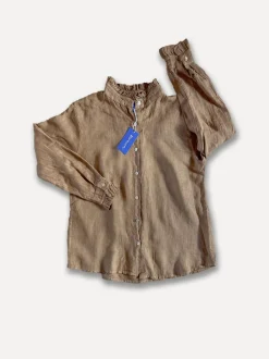 Marina Blouse, Dark Taupe