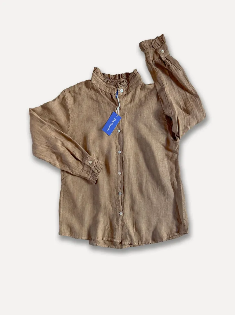 Marina Blouse, Dark Taupe