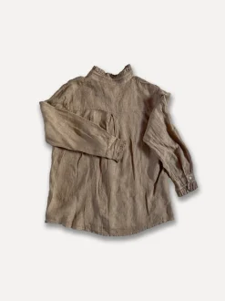 Marina Blouse, Dark Taupe