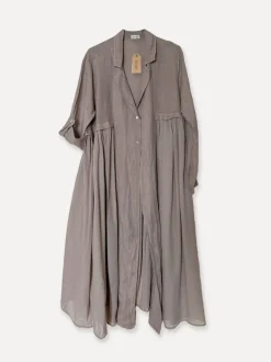 Milano Attitude Linen Coat, Taupe
