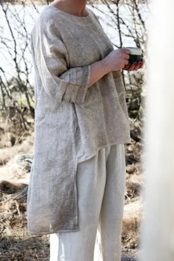 Moo Linen Dressed Up Pants, Beige