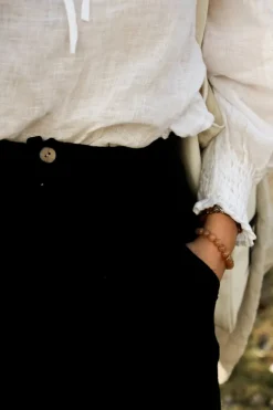 Moo Linen Dressed Up Pants, Black