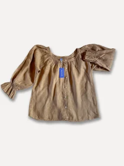 Ofelia Blouse, Dark Taupe