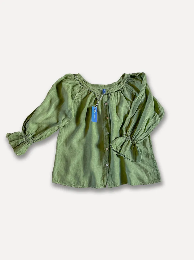 Ofelia Blouse, Virgin Olive Green