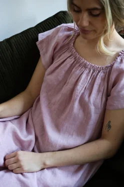 3429 Off-Shoulder Dress, Light Pink