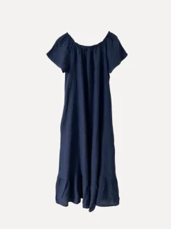 3429 Off-Shoulder Dress, Navy