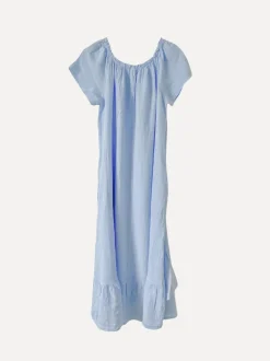 3429 Off-Shoulder Dress, Sky Blue