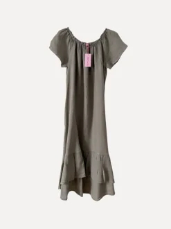3429 Off-Shoulder Dress, Taupe