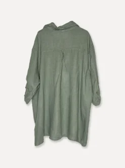 5443 Oversized Linen Shirt, Army
