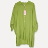 5443 Oversized Linen Shirt, Olive
