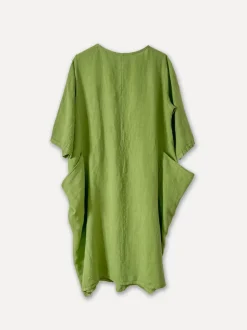 4958 Oversized Short Sleeves Dress, Olive