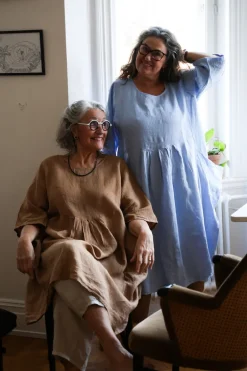 4958 Oversized Short Sleeves Dress, Sky Blue