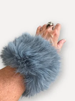 Paw Wrist Warmers, Sky Blue