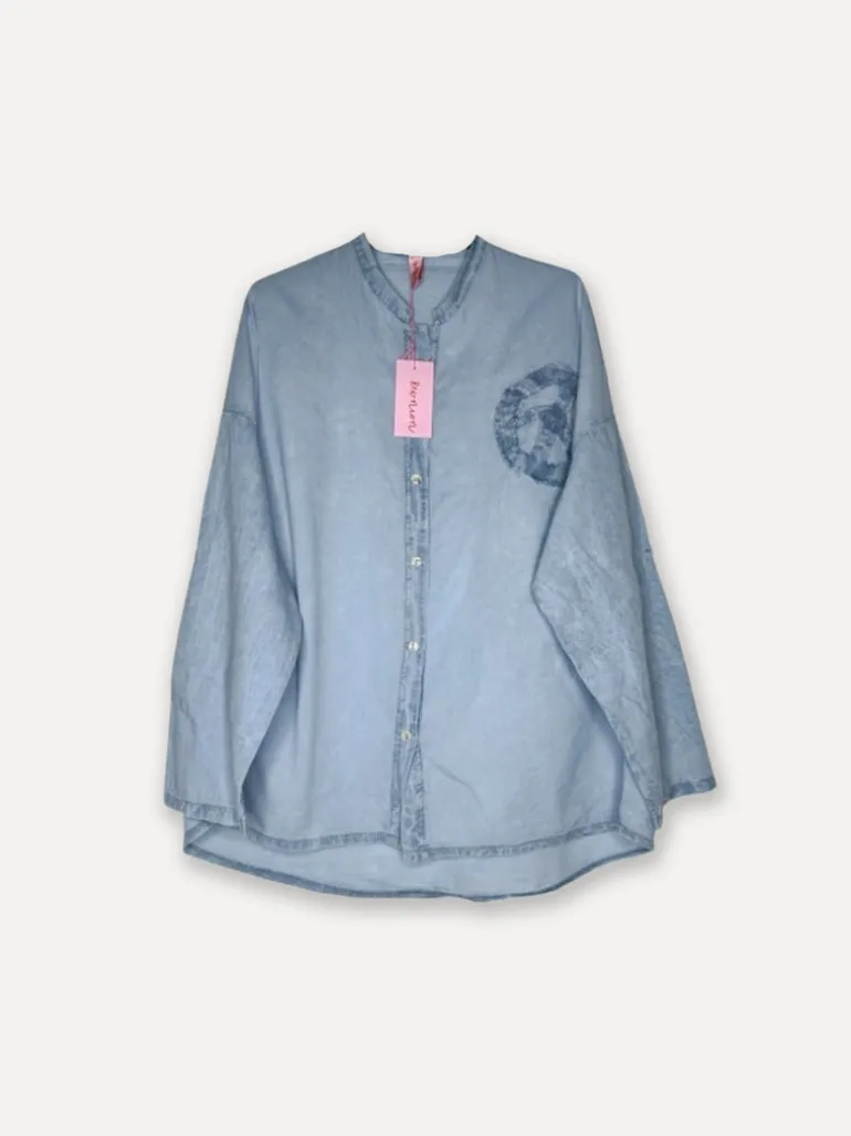 Peace Forever Shirt, Denim