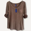 Ribb Basic T, Brown