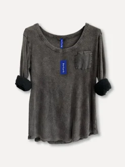 Ribb Basic T, Washed Black