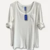 Ribb Basic T, White