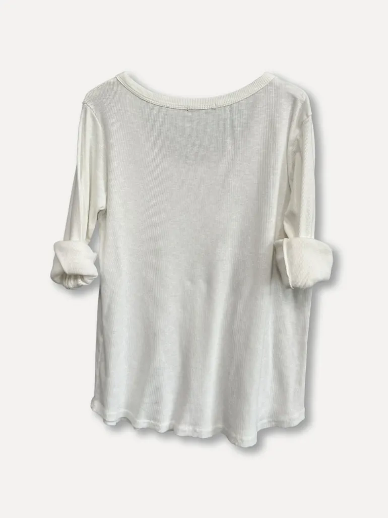 Ribb Basic T, White
