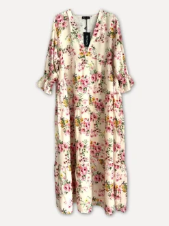 Rimini Viscose Maxi Dress, Off White