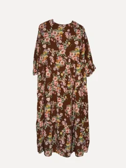 Rimini Viscose Maxi Dress, Brown