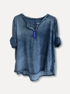 Secret Lace Shirt, Navy