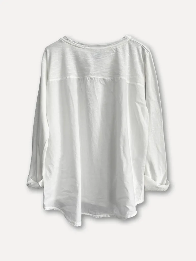 Secret Lace Shirt, White