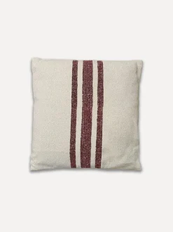 Seville Striped Square Cushion, Red
