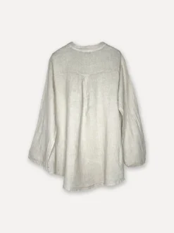 Smock Attitude Linen Blouse, Beige