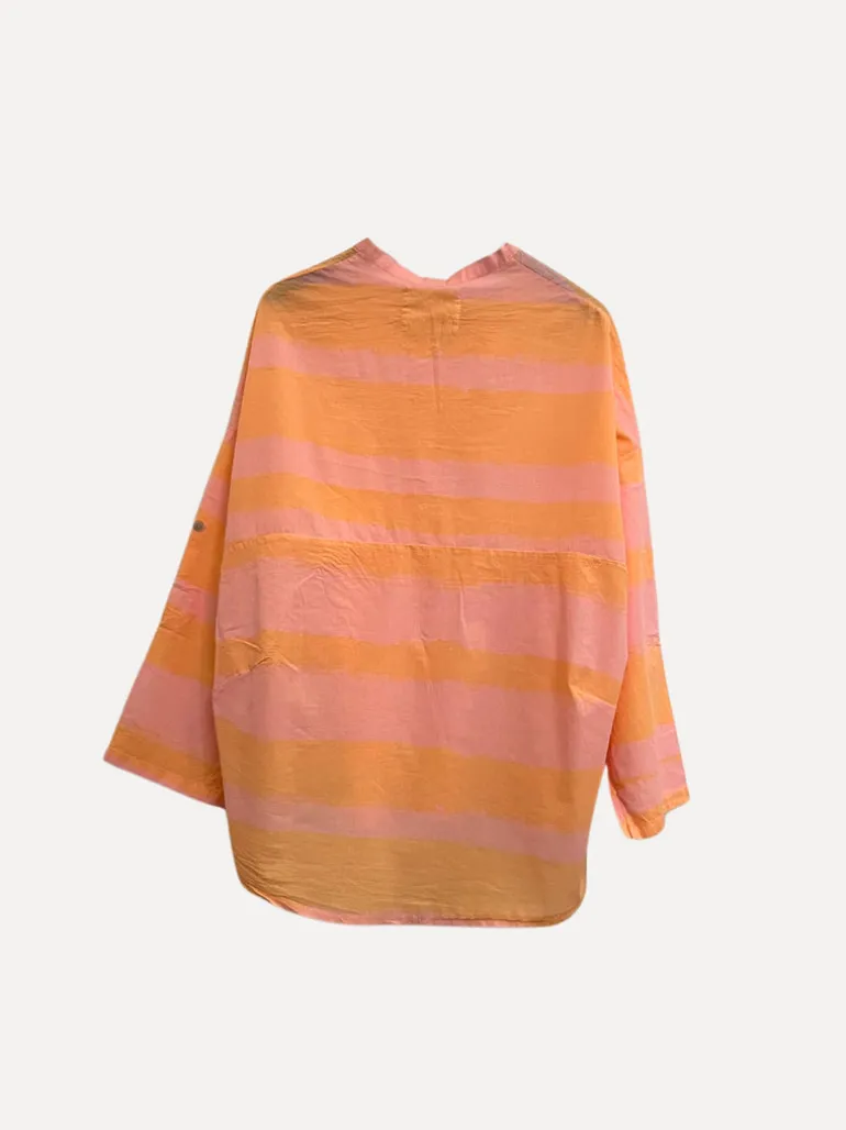 Striped Sunshine Shirt, Pink/Orange
