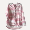 Striped Sunshine Shirt, White/Pink
