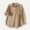 The Basic Cotton Shirt, Dark Beige