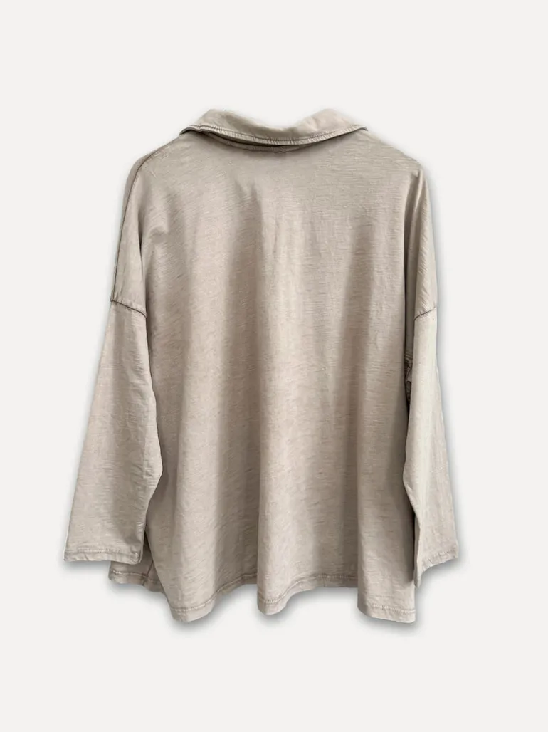 Weekend Vintage Shirt, Taupe