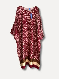 Zebra Stripe Dress, Fuchsia
